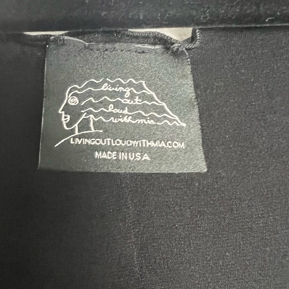 Living Out Loud With MIA Black Artsy Lagenlook Modern Sleeveless Dress Sz S - Picture 12 of 13